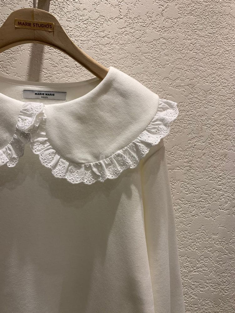 MARIE STUDIOS - Korean Children Fashion - #Kfashion4kids - Lace Sweatshirt