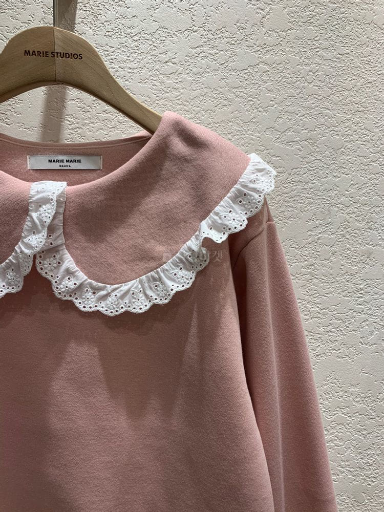 MARIE STUDIOS - Korean Children Fashion - #Kfashion4kids - Lace Sweatshirt - 4