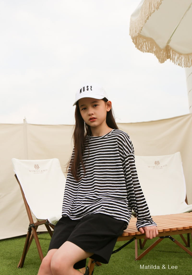 MATILDA & LEE - Korean Children Fashion - #Kfashion4kids - Summer Stripes Top Bottom Set - 10