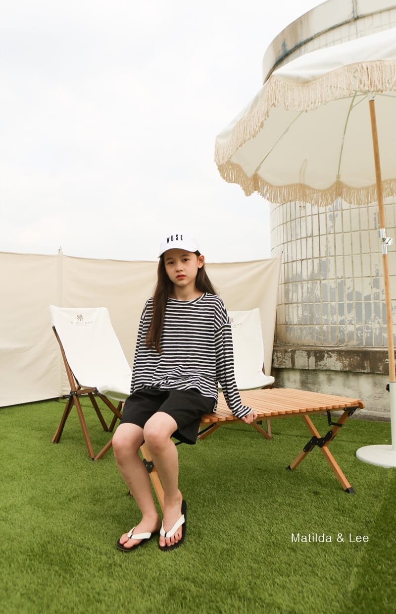 MATILDA & LEE - Korean Children Fashion - #Kfashion4kids - Summer Stripes Top Bottom Set - 11