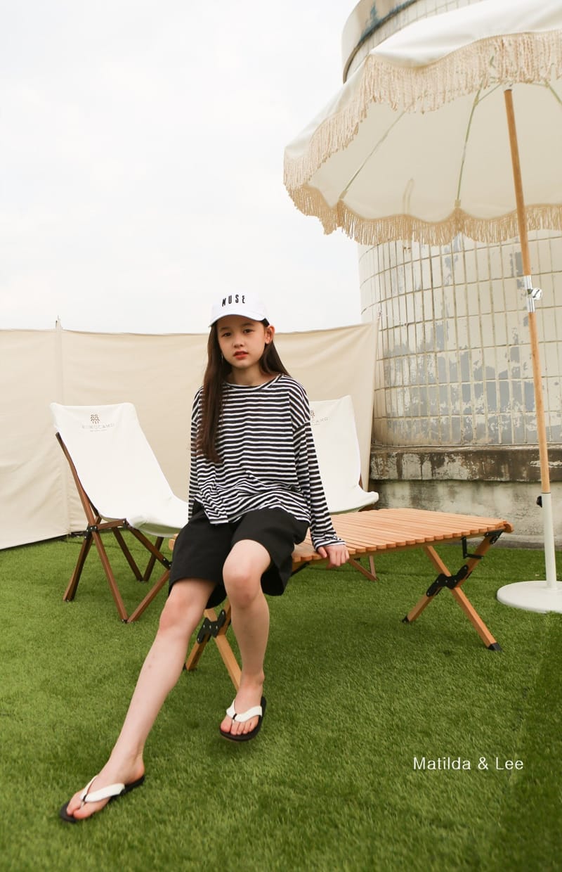 MATILDA & LEE - Korean Children Fashion - #Kfashion4kids - Summer Stripes Top Bottom Set - 12