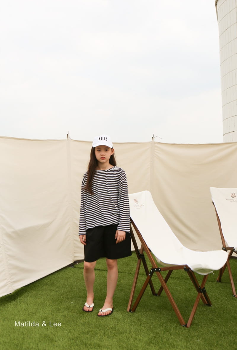 MATILDA & LEE - Korean Children Fashion - #Kfashion4kids - Summer Stripes Top Bottom Set - 4