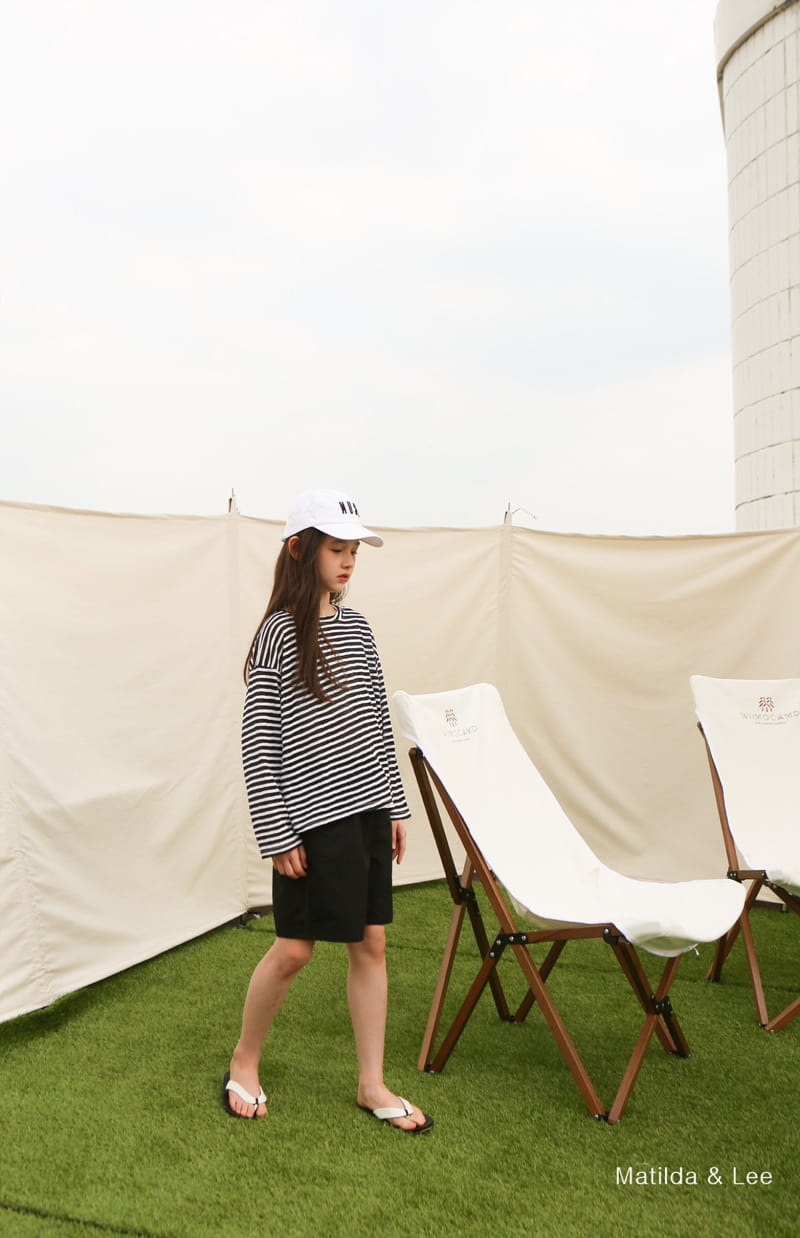 MATILDA & LEE - Korean Children Fashion - #Kfashion4kids - Summer Stripes Top Bottom Set - 6