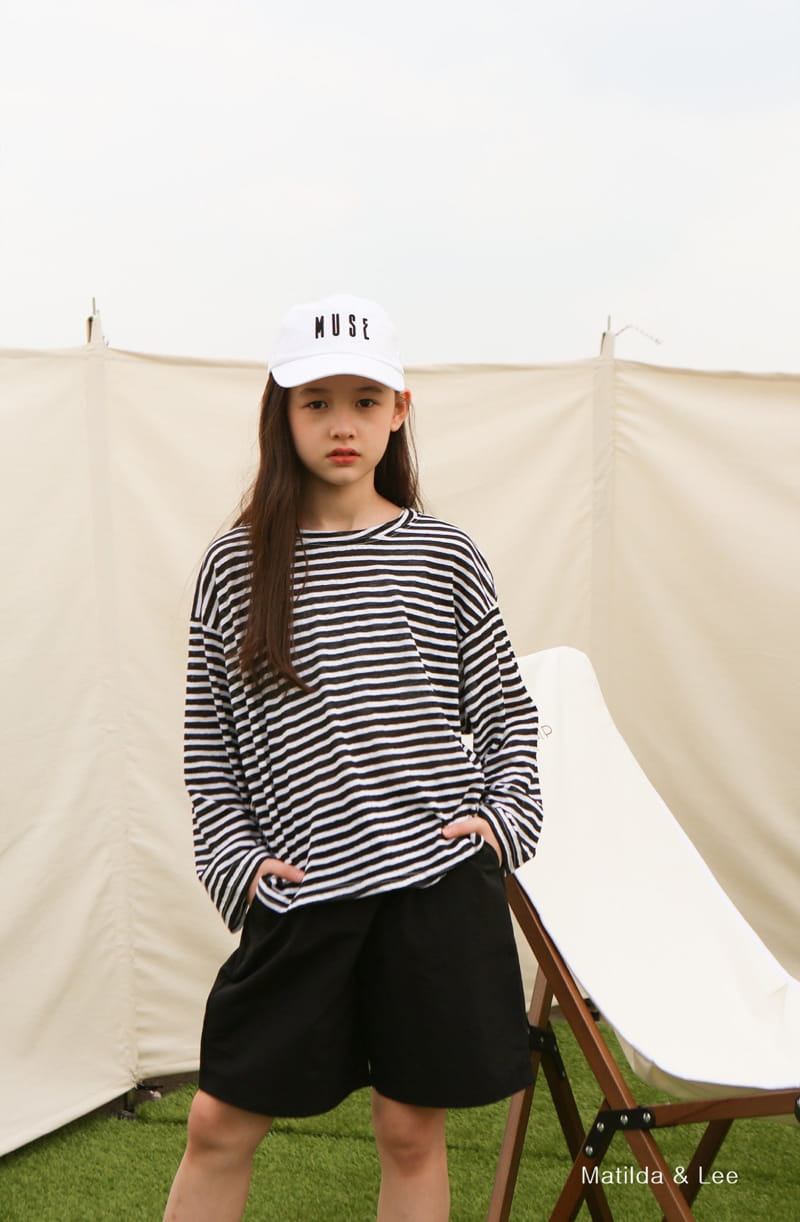 MATILDA & LEE - Korean Children Fashion - #Kfashion4kids - Summer Stripes Top Bottom Set - 7
