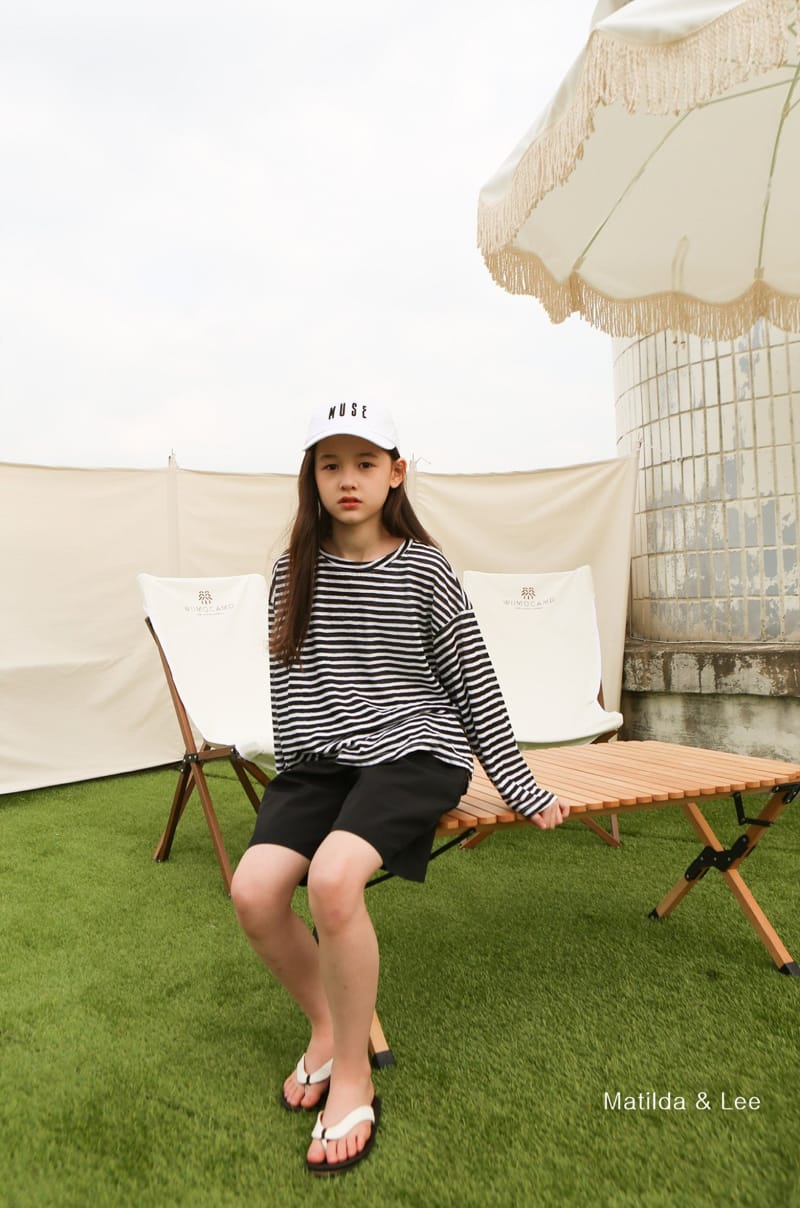 MATILDA & LEE - Korean Children Fashion - #Kfashion4kids - Summer Stripes Top Bottom Set - 9