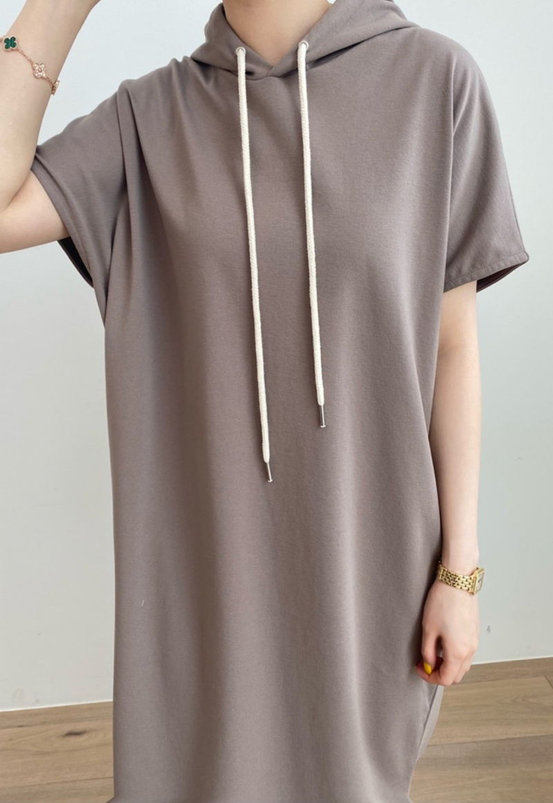 MERRY J - Korean Women Fashion - #Kfashion - Coccon Hood One-piece - 2