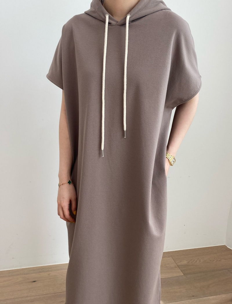 MERRY J - Korean Women Fashion - #Kfashion - Coccon Hood One-piece - 3
