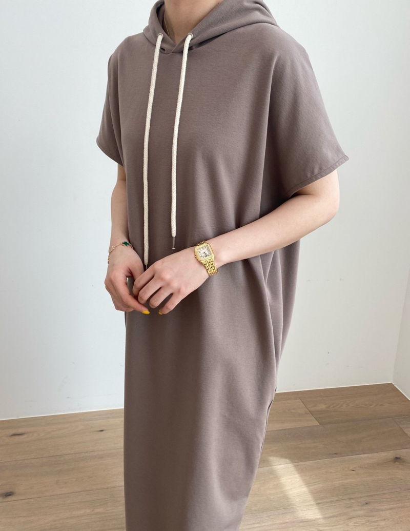 MERRY J - Korean Women Fashion - #Kfashion - Coccon Hood One-piece - 4