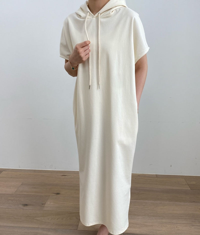 MERRY J - Korean Women Fashion - #Kfashion - Coccon Hood One-piece - 7