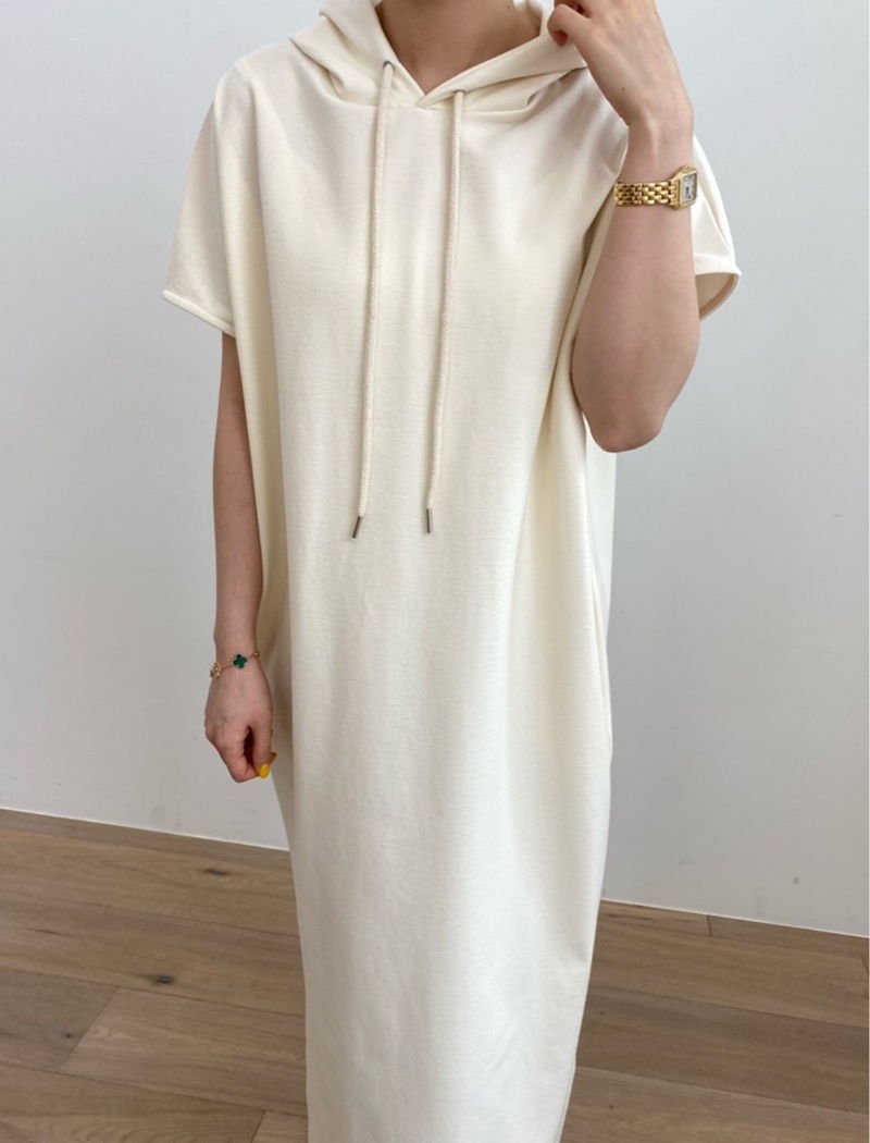MERRY J - Korean Women Fashion - #Kfashion - Coccon Hood One-piece - 8