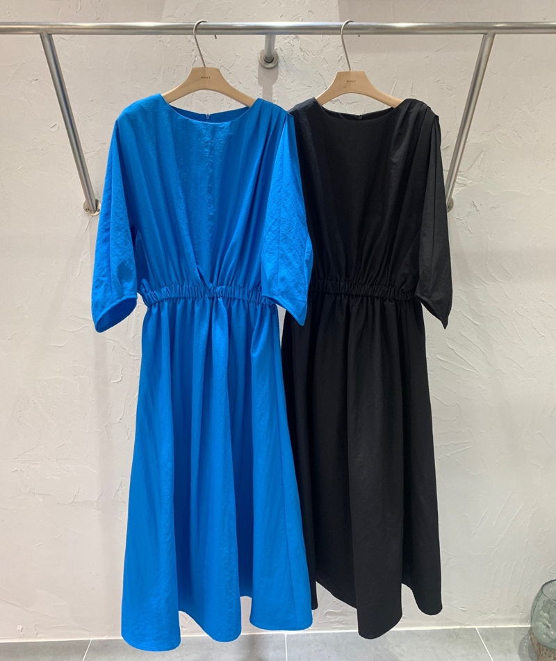 MERRY J - Korean Women Fashion - #Kfashion - Pleats Band One-piece