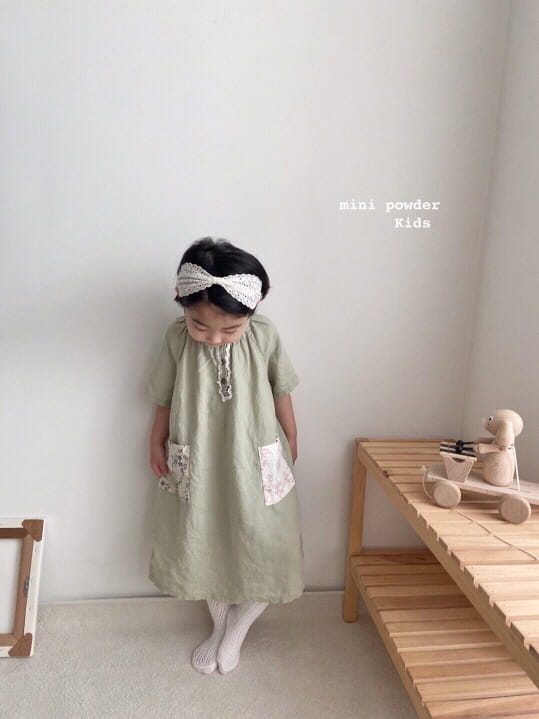 MINI POWDER - Korean Children Fashion - #Kfashion4kids - Pocket One-piece - 2
