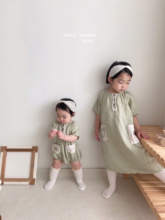 MINI POWDER - Korean Children Fashion - #Kfashion4kids - Pocket One-piece - 5