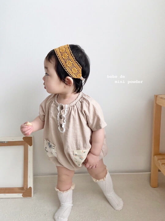 MINI POWDER - Korean Children Fashion - #Kfashion4kids - Pocket Bodysuit - 12