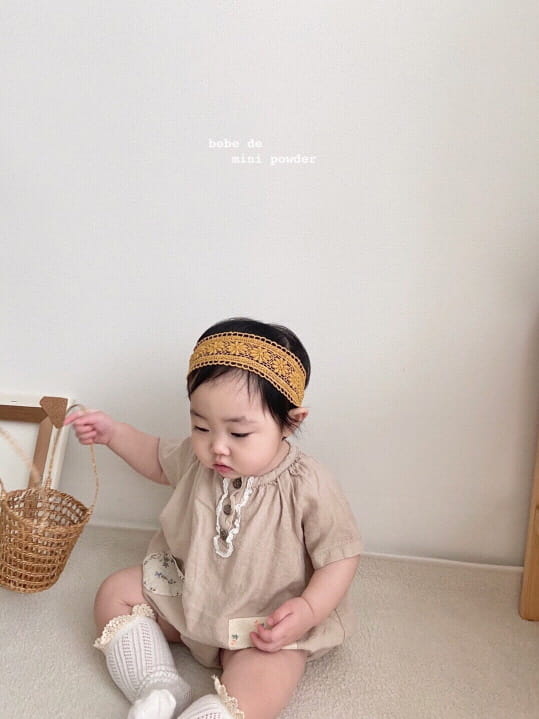 MINI POWDER - Korean Children Fashion - #Kfashion4kids - Pocket Bodysuit - 3