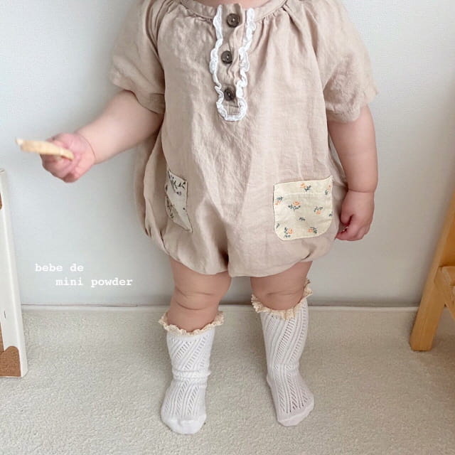 MINI POWDER - Korean Children Fashion - #Kfashion4kids - Pocket Bodysuit - 4