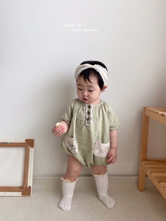 MINI POWDER - Korean Children Fashion - #Kfashion4kids - Pocket Bodysuit - 6