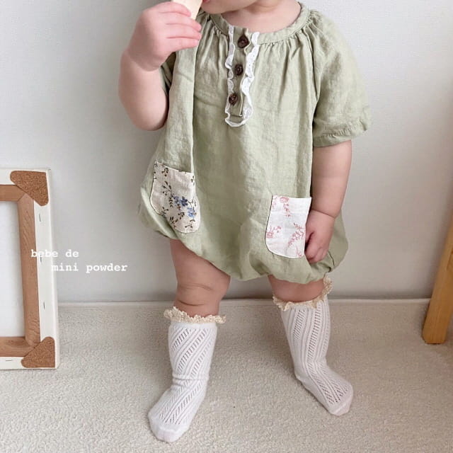 MINI POWDER - Korean Children Fashion - #Kfashion4kids - Pocket Bodysuit - 7