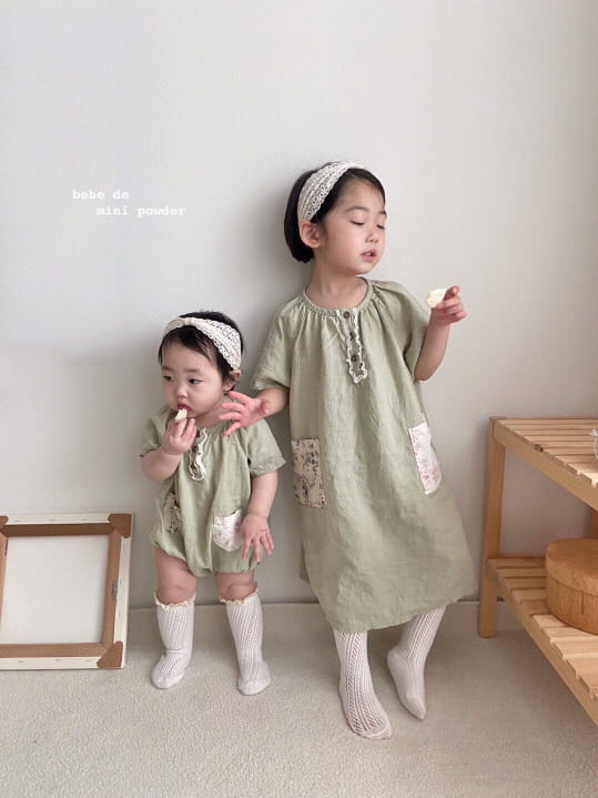 MINI POWDER - Korean Children Fashion - #Kfashion4kids - Pocket Bodysuit - 8