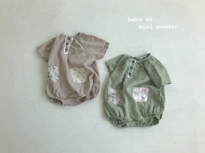 MINI POWDER - Korean Children Fashion - #Kfashion4kids - Pocket Bodysuit - 9