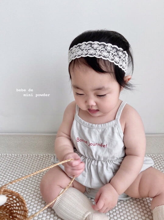 MINI POWDER - Korean Children Fashion - #Kfashion4kids - Bonjour String Bodysuit - 3