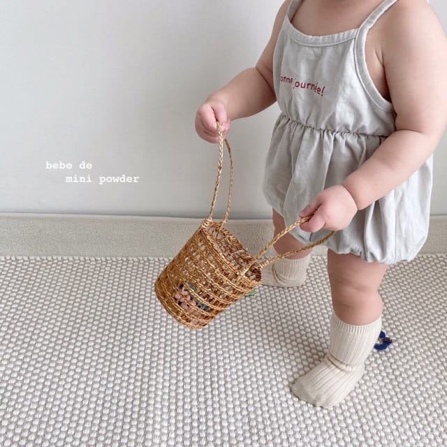 MINI POWDER - Korean Children Fashion - #Kfashion4kids - Bonjour String Bodysuit - 4