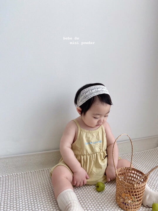 MINI POWDER - Korean Children Fashion - #Kfashion4kids - Bonjour String Bodysuit - 6