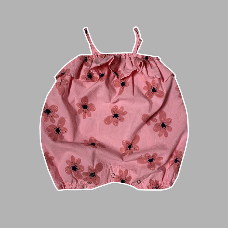 Bebe Flower Frill Bodysuit Kkami
