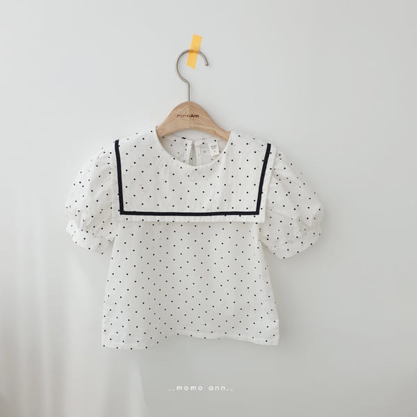 MOMO ANN - Korean Children Fashion - #Kfashion4kids - Dots Marine Blouse - 11