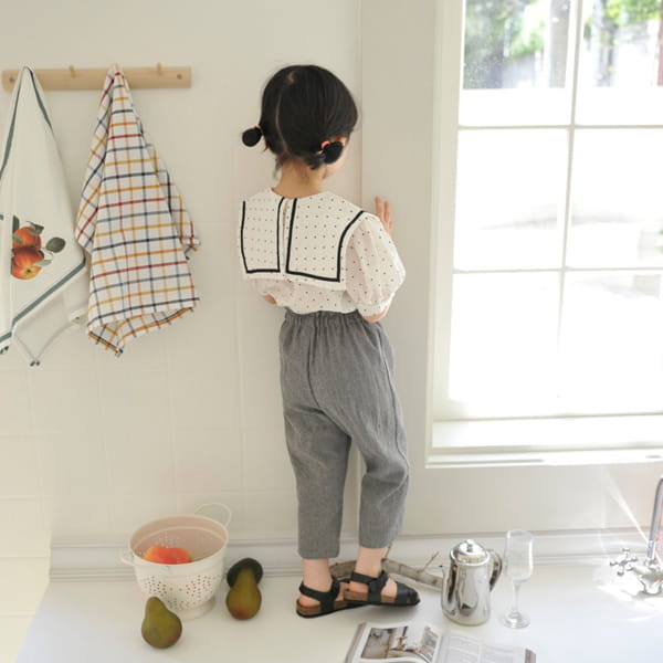 MOMO ANN - Korean Children Fashion - #Kfashion4kids - Dots Marine Blouse - 7