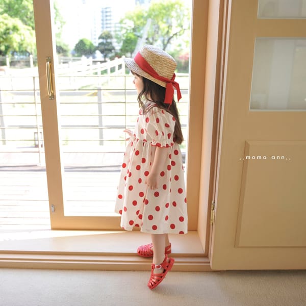 MOMO ANN - Korean Children Fashion - #Kfashion4kids - Dot Collar One-piece - 10