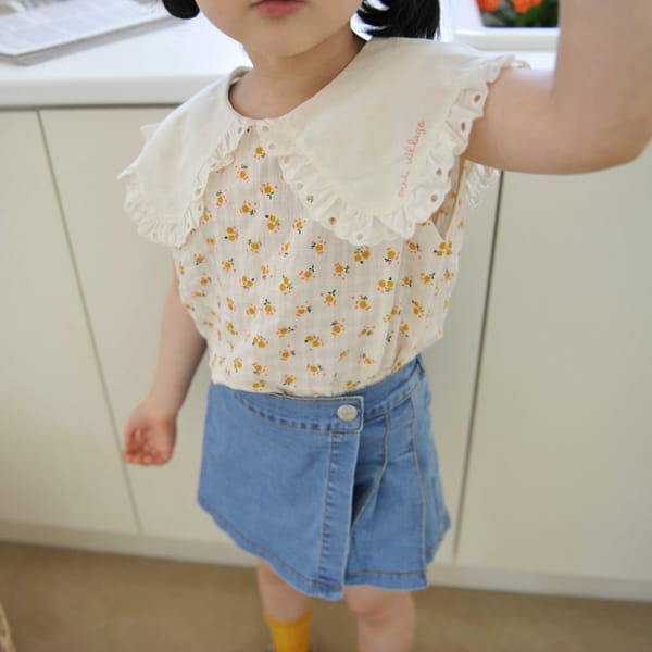 MOMO ANN - Korean Children Fashion - #Kfashion4kids - Lilac Collar Blouse - 2