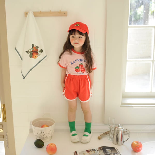 MOMO ANN - Korean Children Fashion - #Kfashion4kids - Raspberry Top Bottom Set - 3