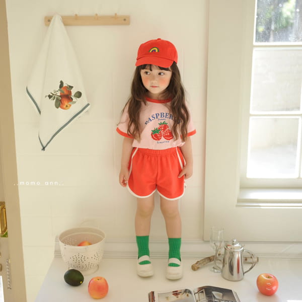 MOMO ANN - Korean Children Fashion - #Kfashion4kids - Raspberry Top Bottom Set - 6