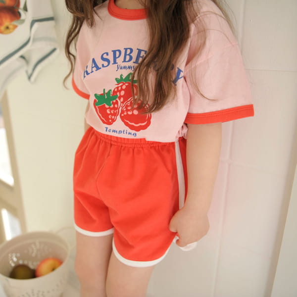MOMO ANN - Korean Children Fashion - #Kfashion4kids - Raspberry Top Bottom Set - 7