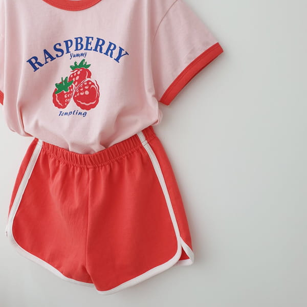 MOMO ANN - Korean Children Fashion - #Kfashion4kids - Raspberry Top Bottom Set - 9