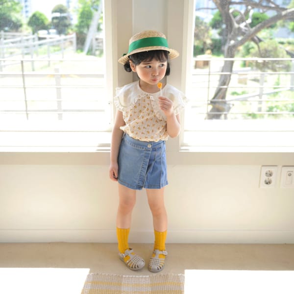 MOMO ANN - Korean Children Fashion - #Kfashion4kids - Wrap Wrinkle Skirt Shorts - 2