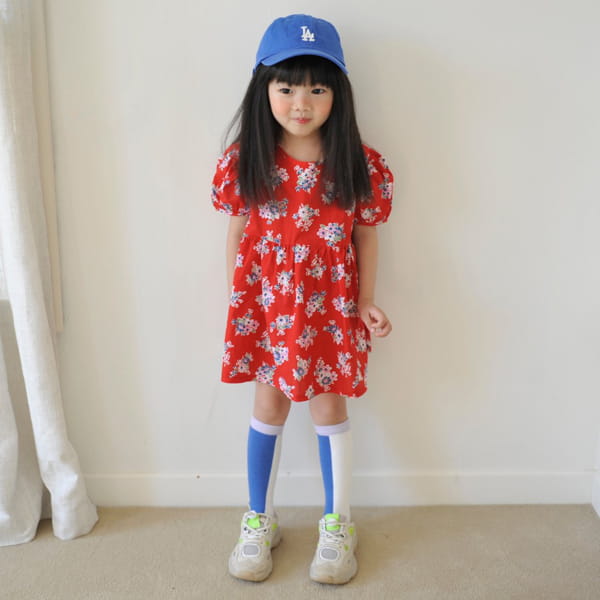MOMO ANN - Korean Children Fashion - #Kfashion4kids - Rose Mini One-piece