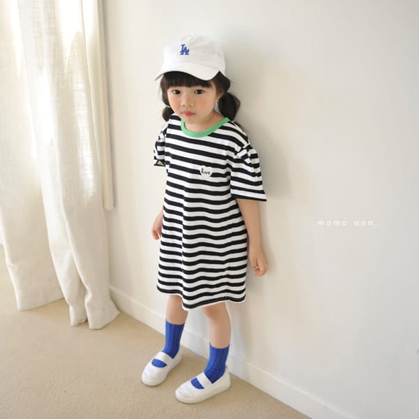 MOMO ANN - Korean Children Fashion - #Kfashion4kids - Stripes One-piece