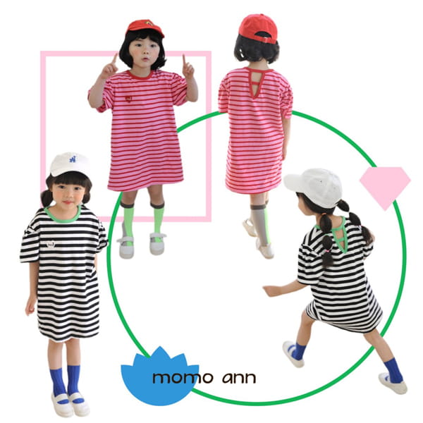 MOMO ANN - Korean Children Fashion - #Kfashion4kids - Stripes One-piece - 2