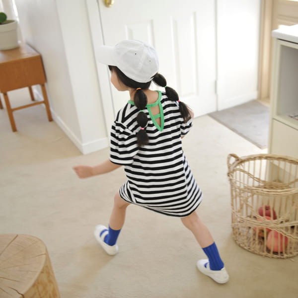 MOMO ANN - Korean Children Fashion - #Kfashion4kids - Stripes One-piece - 4