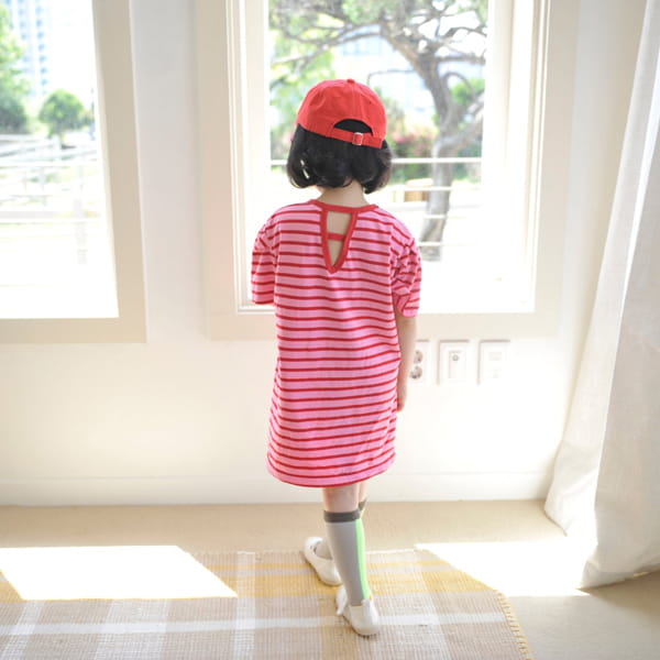 MOMO ANN - Korean Children Fashion - #Kfashion4kids - Stripes One-piece - 8