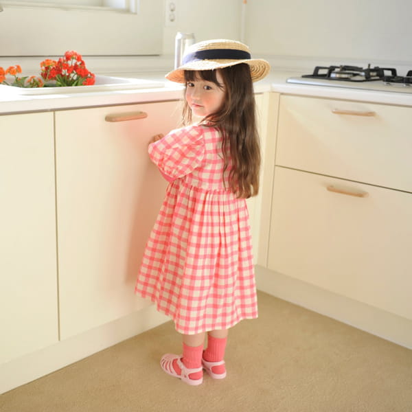 MOMO ANN - Korean Children Fashion - #Kfashion4kids - Czerny Check One-piece - 4