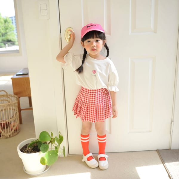 MOMO ANN - Korean Children Fashion - #Kfashion4kids - Hear Smocked Tee - 2