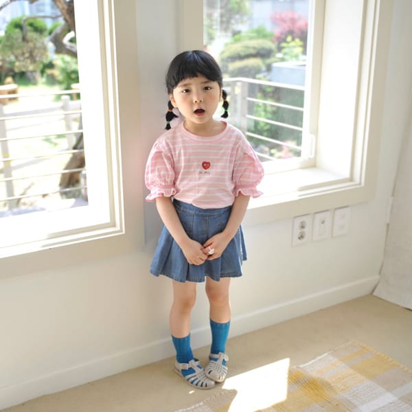 MOMO ANN - Korean Children Fashion - #Kfashion4kids - Hear Smocked Tee - 6