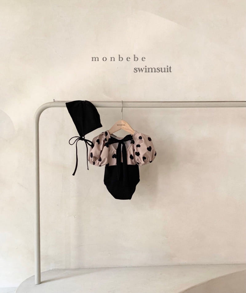 MONBEBE - Korean Children Fashion - #Kfashion4kids - Heart Girl Swim Wear with Mom - 3