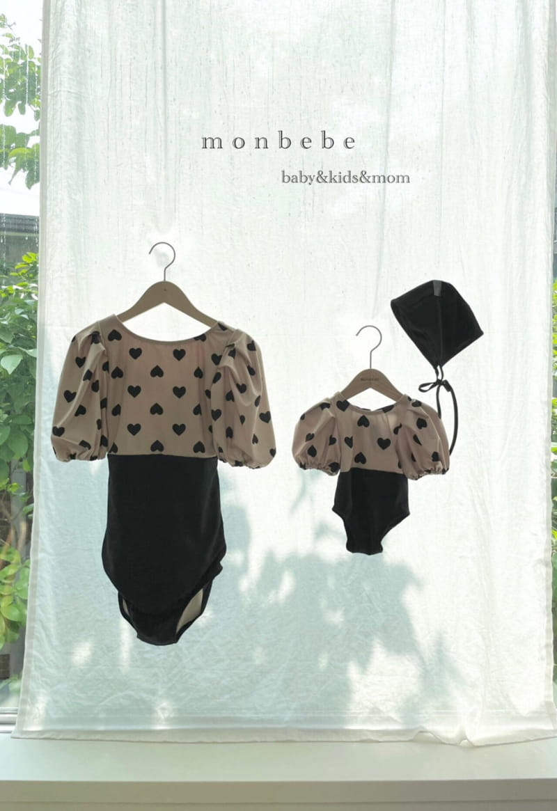 MONBEBE - Korean Children Fashion - #Kfashion4kids - Heart Girl Swim Wear with Mom - 4