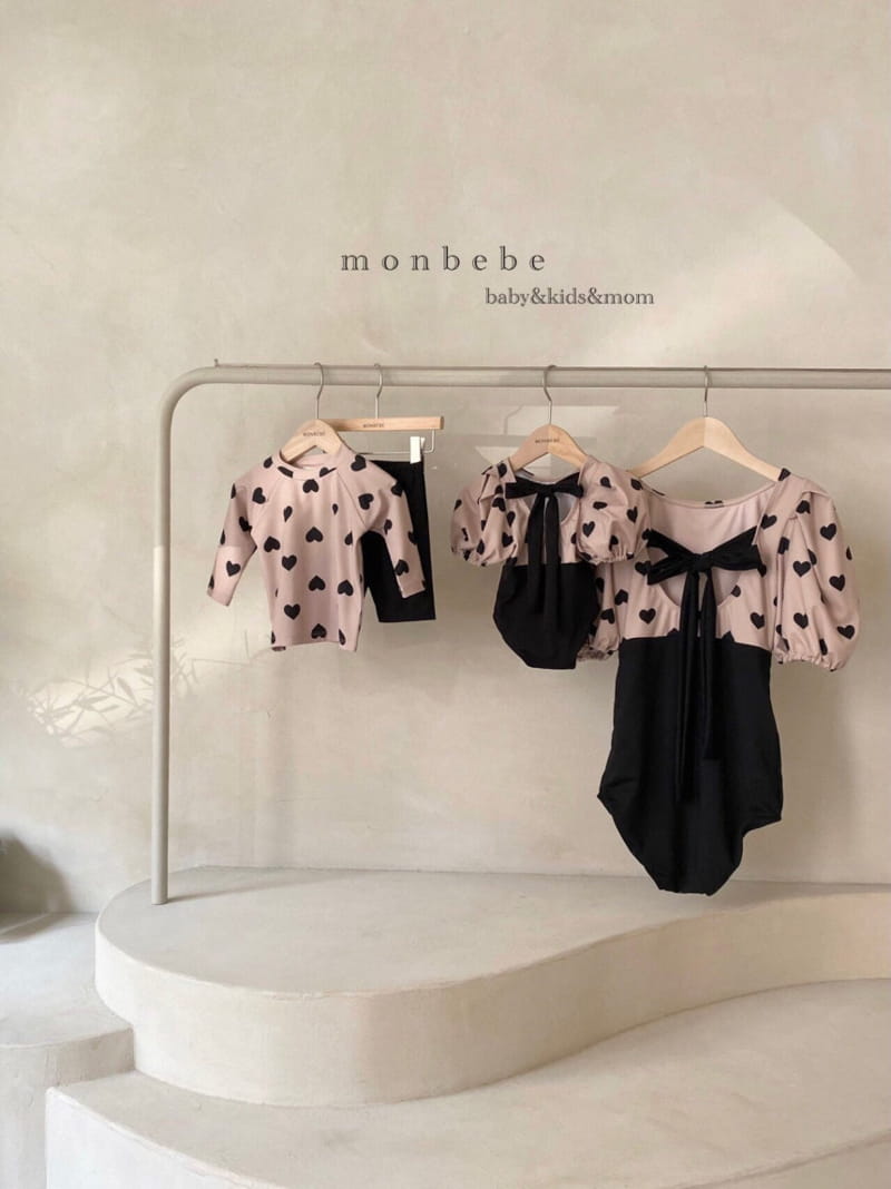 MONBEBE - Korean Children Fashion - #Kfashion4kids - Heart Girl Swim Wear with Mom - 5