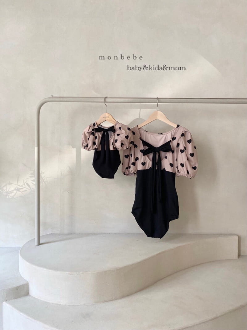 MONBEBE - Korean Children Fashion - #Kfashion4kids - Heart Girl Swim Wear with Mom - 6