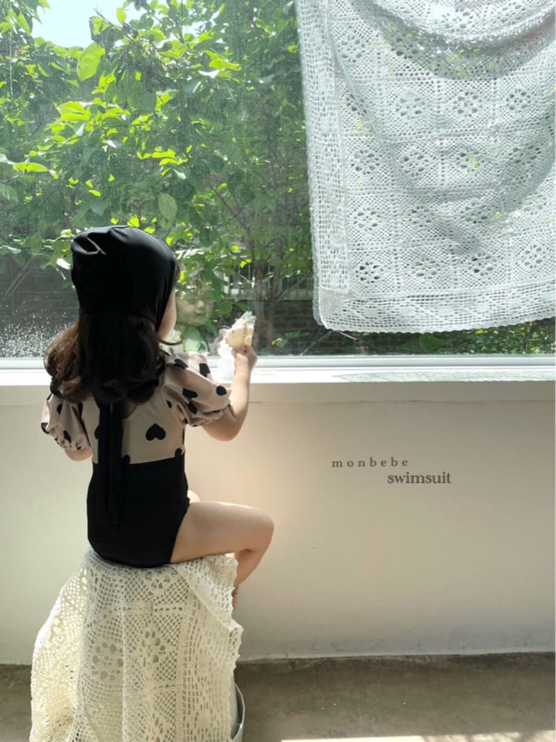 MONBEBE - Korean Children Fashion - #Kfashion4kids - Heart Girl Swim Wear with Mom - 7